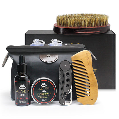 Beard styling and shaving set