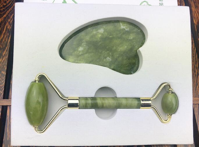 Jade roll face massager