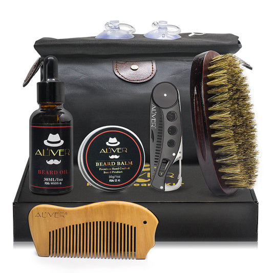 Beard styling and shaving set