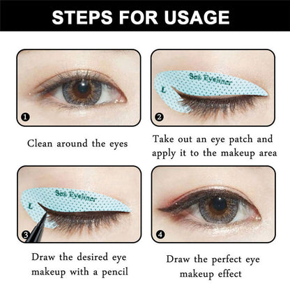 Eyeliner template sticker